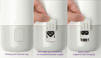 Biberon chauffe-eau électrique de voyage pour bébé, bouilloire à eau chaude alimentée par batterie, biberon pour enfants avec batterie rechargeable