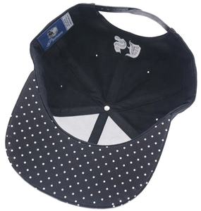 ปรับแต่งโลโก้ OEM เย็บปักถักร้อยฮิปฮอปแฟชั่นลายจุดพิมพ์แบน Brim ซานดิเอโกหมวก - Product Image 3