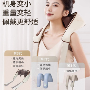 Neck Shoulder Massager Luxury Gray USB Rechargeable Heating Massage For Neck And Shoulders - Product Image 3