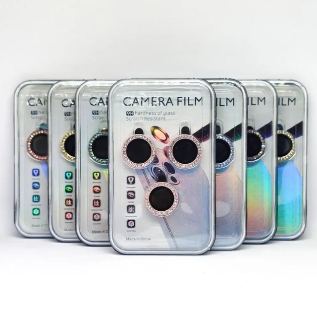 Wholesale Luxury Camera Lens Protector Diamond Sticker Mobile Phone Camera Glass Protector for iphone 13 Pro Max 12 11 14 15 16
