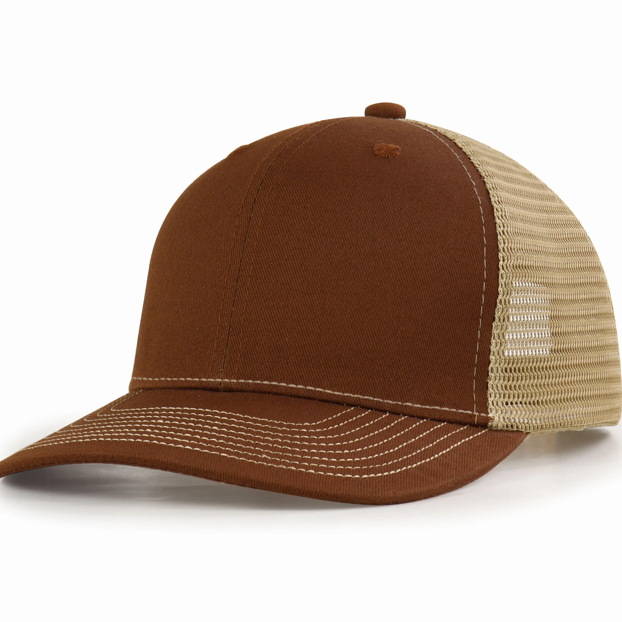 Factory Direct Sale 5 Panel Cotton Plain Unisex Mesh Gorras Trucker Hat Baseball Cap