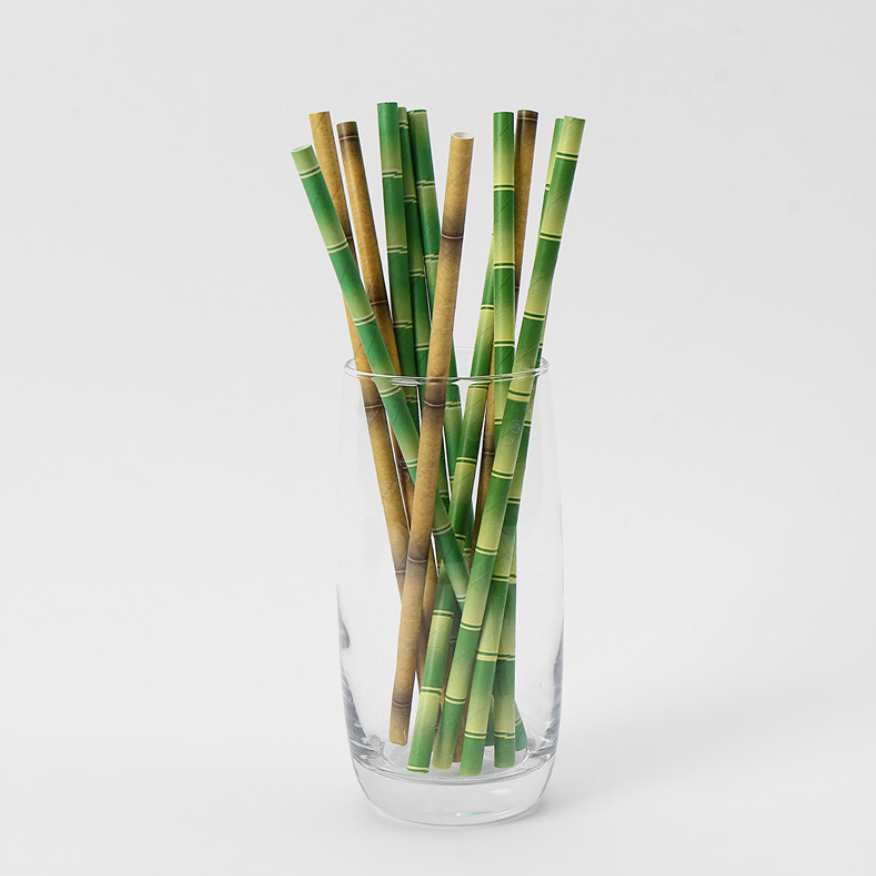 Biodegradable Paper Straws Assorted Rainbow Colors Striped Drinking Straws for Juice, Cocktail, Coffee,Soda, Milkshakes