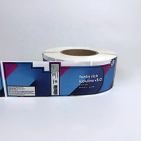 Étiquette PET argentée mate imperméable pour bière, autocollant pour canette de bière, étiquette PET argentée mate pour bière artisanale, impression d'autocollants argentés mats
