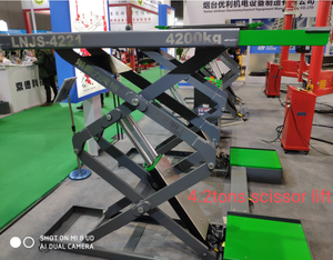 Inground gunting mobil hidrolik, Lift 4200KG untuk kendaraan sasis rendah - Product Image 5