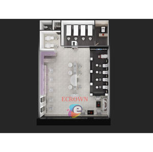 Kiosque d'affichage de salon de verre de centre commercial de poste de travail de magasin de salon pour le salon de <span class=keywords><strong>Cartier</strong></span> - Product Image 5