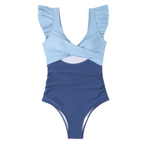<span class=keywords><strong>Maillot</strong></span> <span class=keywords><strong>de</strong></span> <span class=keywords><strong>bain</strong></span> <span class=keywords><strong>de</strong></span> <span class=keywords><strong>grossesse</strong></span> à volants floraux, vente chaude, <span class=keywords><strong>maillot</strong></span> <span class=keywords><strong>de</strong></span> <span class=keywords><strong>bain</strong></span> une pièce pour femmes, épaules dénudées, taille haute, soutien-gorge push-up - Product Image 5