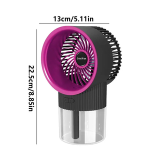 Ventilador Portátil de Mesa con Nebulización, 3 Velocidades, USB, para Dormitorio, Venta al Por Mayor - Product Image 6