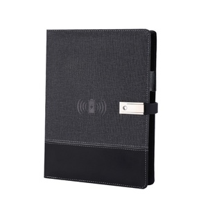 Boshiho Corporate Gifts Construction Optimum <b>A5</b> <b>Notebook</b> with 8000mAh Power Bank & Wireless Charger - Product Image 3