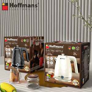 Bouilloire Électrique de Luxe Hoffmans 2L à Texture 3D, 2000W, en Acier Inoxydable 304 Robuste, <span class=keywords><strong>Chauffe</strong></span>-<span class=keywords><strong>Eau</strong></span> Sans Fil pour la Vente en Gros - Product Image 4