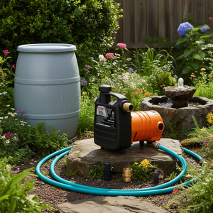 Pompe utilitaire portable Vevor 1600 GPH 1/2HP AC à diaphragme pour jardin, baril de pluie, spa, aquarium, drainage - Product Image 2