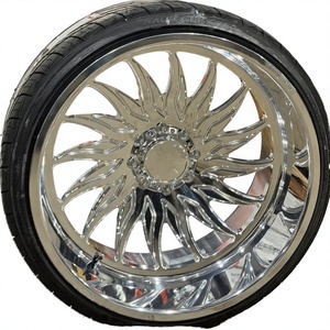 Nouvelles jantes de camion forgées super profondes 22x12 22x14 24x12 24x14 26x16 pouces, finition chrome poli, forgées 8x200 8x180 8x6.5 - Product Image 2