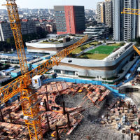 Düz Tavanlı İnşaat Ekipmanları Kule Vinç DH268 7025 Düşük Fiyatlı 12 Ton 16 Ton Kule Vinç CE Belgeli