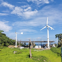 Éolienne à aimants permanents à axe horizontal de qualité industrielle à haut rendement de 13 kW avec sortie 220 V et diamètre de rotor de 6,5 m