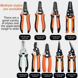 Kìm điện đa năng Dụng cụ tuốt dây một màu Thép không gỉ Dây điện cụ thể Dao uốn sợi quang - Product Image 6