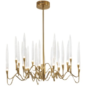 K9 candelabro de cristal moderno de montaje al ras de techo LED luz lámpara colgante lámpara para comedor habitación cuarto de baño dormitorio sala de estar - Product Image 1