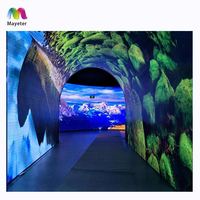 Salle d'expérience immersive interactive 360° 3D holographique Magic Space avec projecteur de lumière tunnel aquatique