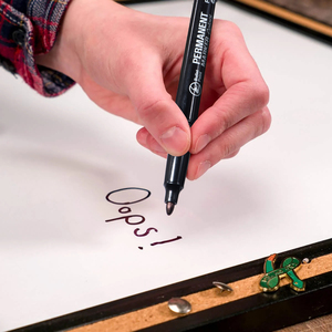 Bút đánh dấu vĩnh viễn 24 mảnh màu đen đặt chiều rộng VIẾT 6mm để viết vĩnh cửu trên giấy - Product Image 3