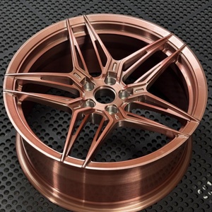 Jantes forgées WX personnalisées en or rose brossé pour Audi A4 A5 A6 A7 A8 Q5 Q7 Q8 RS4 RS5 18 19 <span class=keywords><strong>20</strong></span> 21 22 pouces - Product Image 3