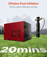 Kompresor Udara PCP 12v 4500Psi 30mpa 300Bar 350w Pompa Listrik dengan Transformator Kompresor PCP Submersible