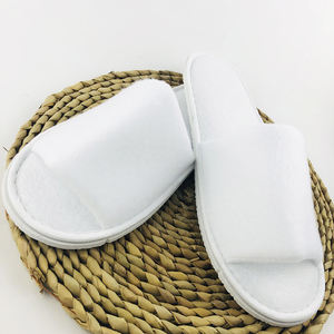 Tissu de sieste avec Logo personnalisé, semelle EVA antidérapante, pantoufles jetables, blanches, <span class=keywords><strong>5</strong></span> étoiles, pour chambre d'hôtel, Spa, pour invités - Product Image 2