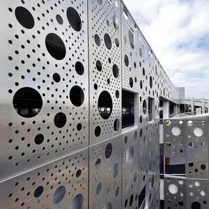 장식적인 금속 Fasade 패널 세륨 tuv를 가진 건물을 위한 알루미늄 관통되는 정면 패널