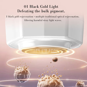 อุปกรณ์เสริมความงามได้รับการรับรอง CE ROHS Fcc สำหรับยกกระชับใบหน้าสีดำทอง ABS โฟตอนใช้ในบ้าน - Product Image 3