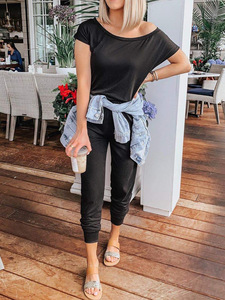 <strong>Jumpsuits</strong> for Women 2025 Summer Dressy Off Shoulder Romper Spring Vacation Travel <strong>Lounge</strong> Outfits Clothes - Product Image 3