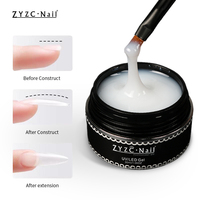 Gel adhésif couleur nude pour ongles, forte adhérence, livraison rapide, faible MOQ pour la décoration des ongles et les fournitures de salon