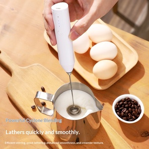 Mousseur à lait électrique portable à double ressort, batteur à café sans fil pour latte, cappuccino, matcha - Product Image 5