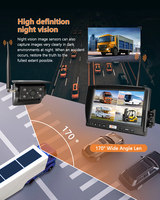 Batterie solaire Cam support magnétique sans fil 7 pouces moniteur Dvr système Hunter RV caméra solaire voiture camion Rv remorque véhicule Nouveau!