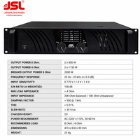 Amplificateur de puissance professionnel JSL à 2 canaux, montage en rack, amplificateur audio professionnel pour système de sonorisation, haut-parleur, DJ, concert, boîte de nuit