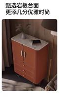 Meuble de rangement moderne et élégant, console en similicuir, grande capacité, gain de place, pour hôtel, appartement, salon