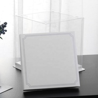 Boîtes à gâteaux transparentes de haute qualité, de qualité alimentaire, de différentes tailles, imprimées pour mariage, fête d'anniversaire