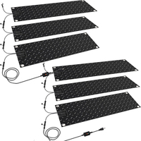 Tapis de passage de fonte de neige chauffant électrique en caoutchouc antidérapant extérieur pour escaliers et allées