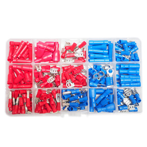 Cold Pressure Terminal <b>Set</b> 200Pcs Crimp Terminals Quick Disconnect European Style 1-6mm 12-22awg <b>PC</b> Material - Product Image 3