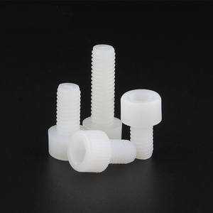Vis à tête hexagonale en nylon de haute qualité fabriquées en usine, vis à molette en nylon blanc et noir 4mm 6mm 8mm 10mm - Product Image 2
