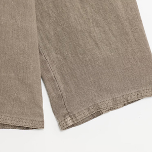SHENZHU Wanita 2025 Musim Semi Mode Baru Kasual Linen V-neck Seri Blus Vintage Lengan Panjang Kemeja Wanita Blusas Atasan Chic - Product Image 5