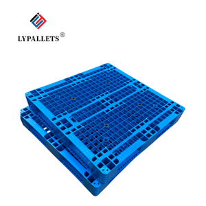 Euro Reversible Grid 1000*1000mm Paletas de plástico de doble cara Entrada de 4 vías para almacenamiento apilable en estanterías - Product Image 1