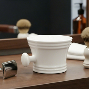 Nouveau modèle d'outils de toilettage pour hommes, tasse à savon moussant pour barbe, bol à raser en ABS pour le nettoyage des poils du cou en salon - Product Image 1