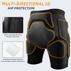 Pantalones Cortos Acolchados de Protección para Cadera y Glúteos para Hombres y Mujeres, Equipo de Impacto para Esquí, Snowboard, Skateboarding y Deportes al Aire Libre - Product Image 2