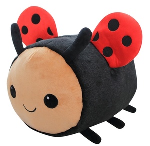 Jouet en peluche adorable en forme de coccinelle et abeille, coussin doux pour dormir, décoration de canapé, cadeau d'anniversaire pour enfants - Product Image 1