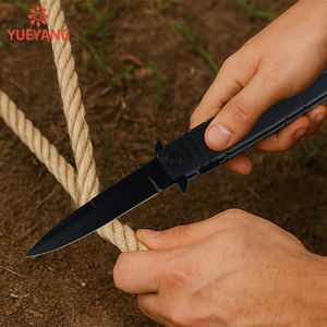 Faca de Bolso YUEYANG com Cabo de Nylon e Fibra de Vidro Dobrável para Sobrevivência ao Ar Livre Caça Camping Defesa Pessoal Fio Único - Product Image 4