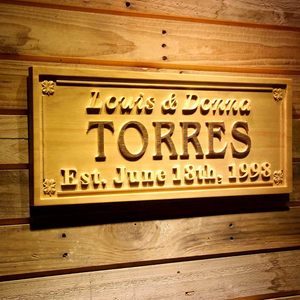Plaque Murale Personnalisée Moderne en <span class=keywords><strong>Bois</strong></span> Massif Sculpté 3D, Lavable, avec Logo Personnalisé pour Bureau, Studio, Mariage - Product Image 3