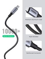 UGREEN USB C a USB C 2,0 Cable 100W Tipo C Cargador Cable PD Carga rápida 5A 480Mbps Cable