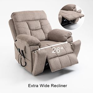 CY thoải mái chỗ ngồi <span class=keywords><strong>sofa</strong></span> vải ngồi có thể ngả Bộ cho phòng khách nằm phẳng ngồi có thể ngả điện nâng ghế ngồi có thể ngả với massage - Product Image 5