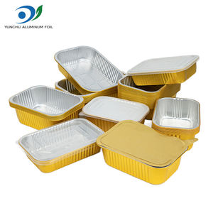 580ml-1800ml có thể tái chế vàng dùng một lần lá bánh <span class=keywords><strong>container</strong></span> cấp thực phẩm <span class=keywords><strong>Takeaway</strong></span> hình chữ nhật hộp thực phẩm nhôm lá <span class=keywords><strong>container</strong></span> - Product Image 1