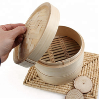 Cuisinière vapeur en bambou, design entièrement nouveau, de 10 cm à 40 cm, grande taille.
