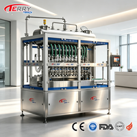 Machine de remplissage de produits chimiques à haute précision avec débitmètre en ligne pour liquides visqueux, huiles et nettoyants industriels