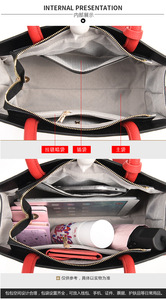 Sacs à main de luxe pour femmes en cuir PU à motif lettres, grande capacité, vente en gros, sacs personnalisés pour femmes - Product Image 6