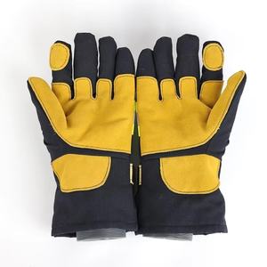 Gants de sauvetage et de lutte contre l'incendie AmpsafeX MKF-11, cuir aramide de qualité supérieure, ignifuge, imperméable, isolation thermique, manchette élastique 28 cm - Product Image 3